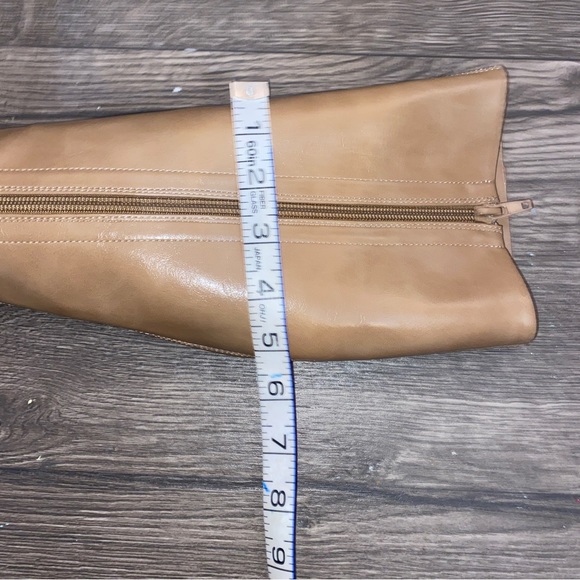 Jeffrey Campbell Chica Platform Knee High Boot in Light Camel Tan Stack - Picture 6 of 9